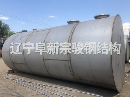 臥式白鋼儲罐，大型防腐化工儲罐